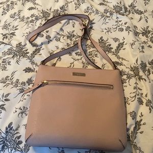 Kate Spade Crossbody Bag Pink Saffiano Leather